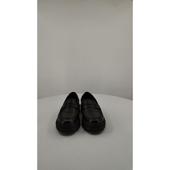 Quince Shoes - Black Women's Chunky Penny Loafers